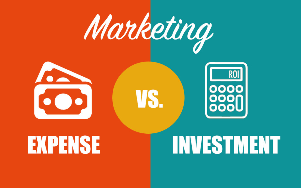 Marketing expenses vs investment